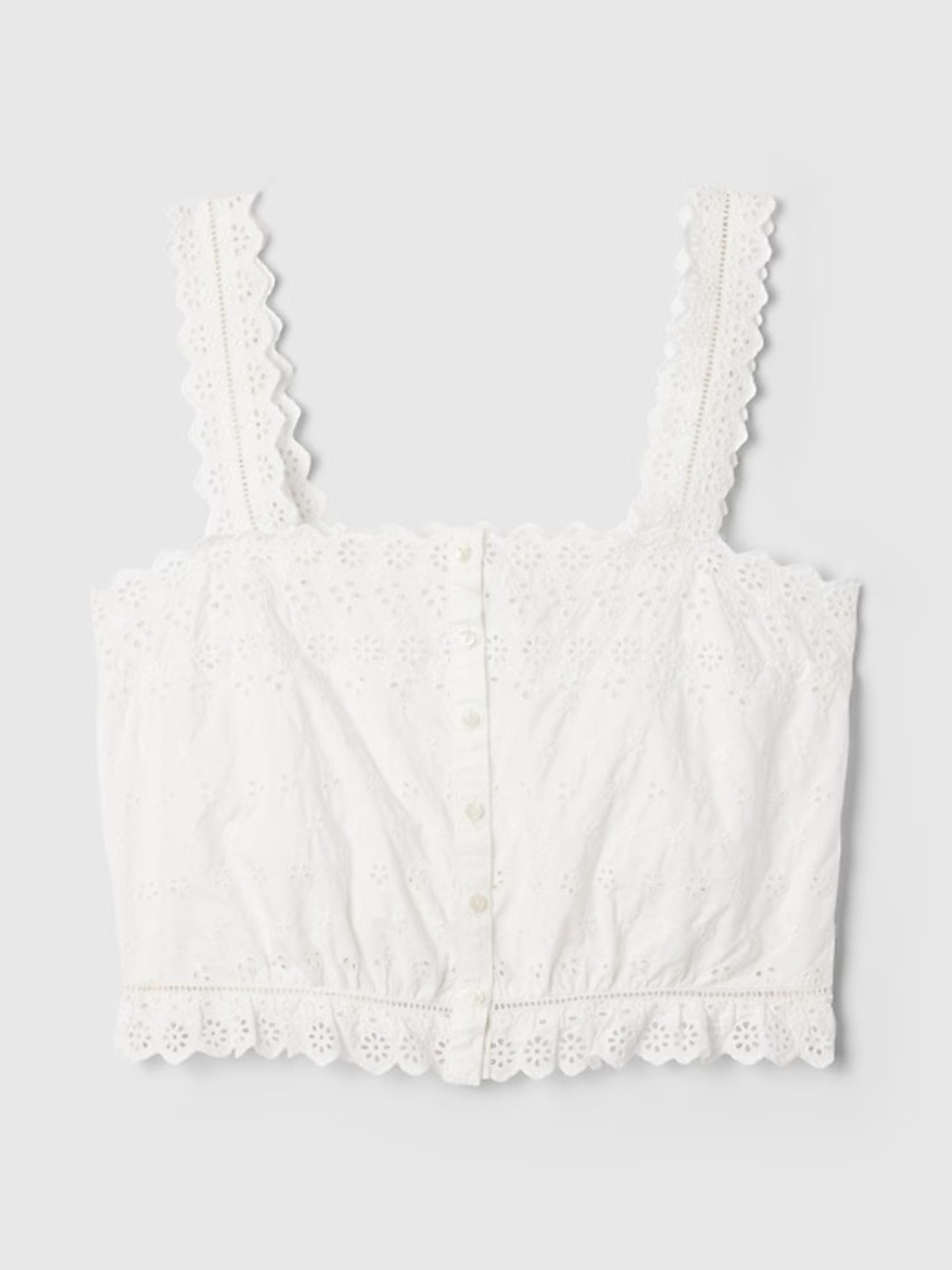 Gap x DÔEN Eyelet Crop Top - Picture 5 of 8